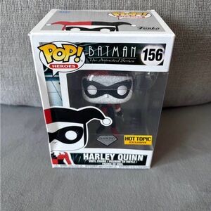 Funko Pop Harley Quinn Diamond Edition - Black, Red, White